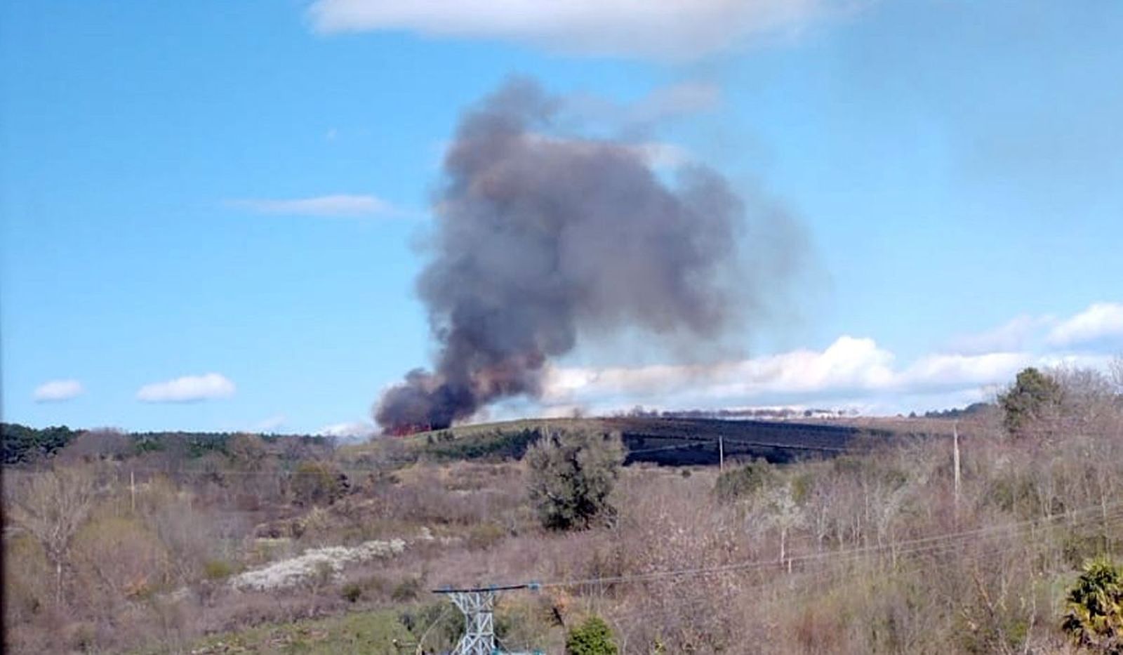 Incendio en Trabazos. Archivo