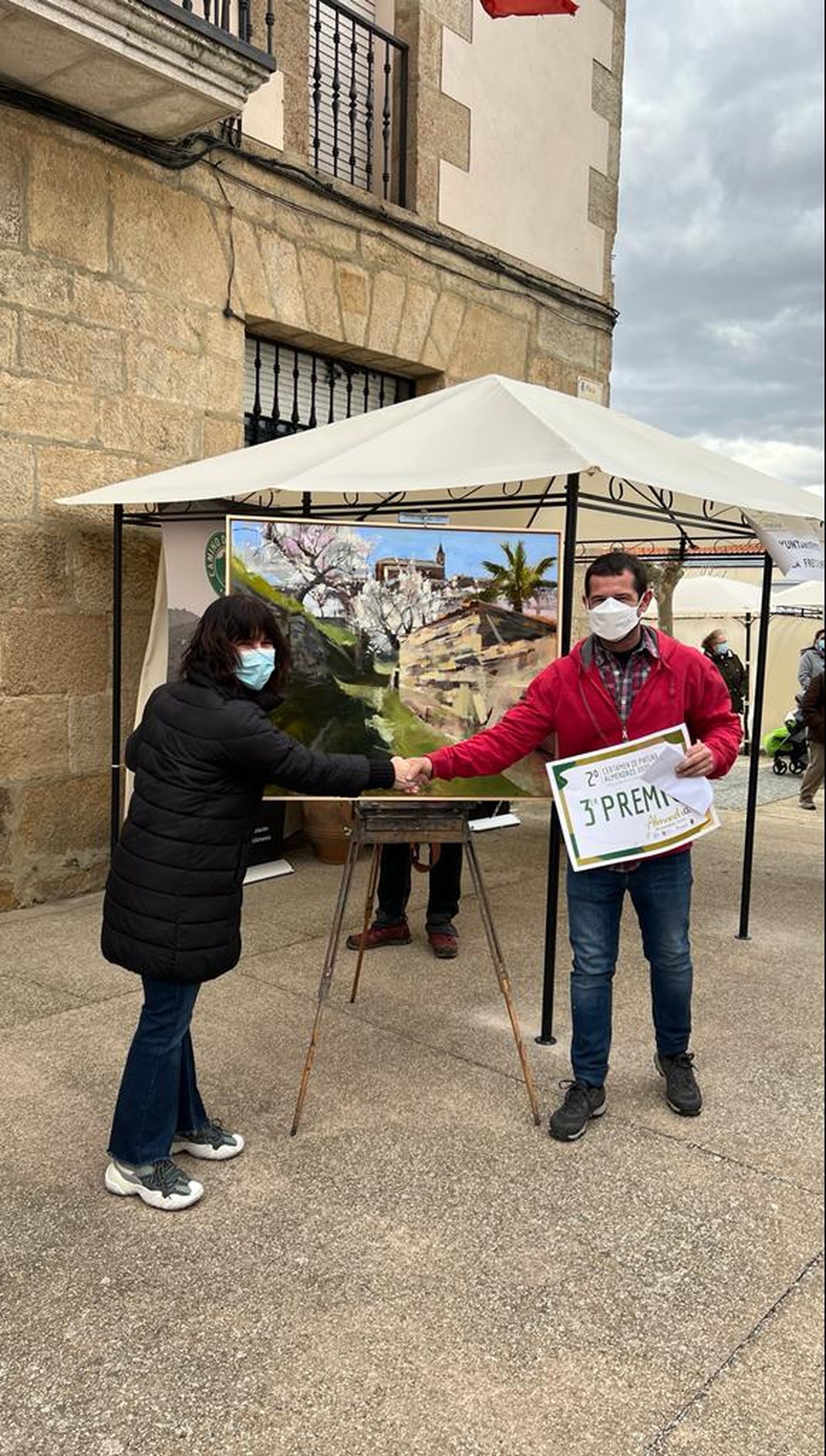 Segundo certamen de pintura al aire libre "Almendros vivos", celebrado en La Fregeneda | Salamanca 24 Horas