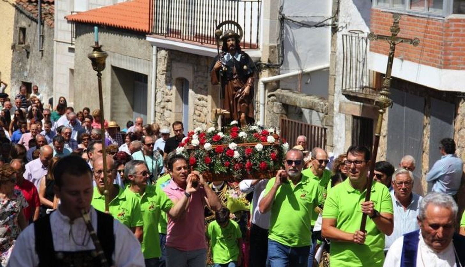 Imagen de archivo de la procesión de San Roque en Villarino de los Aires
