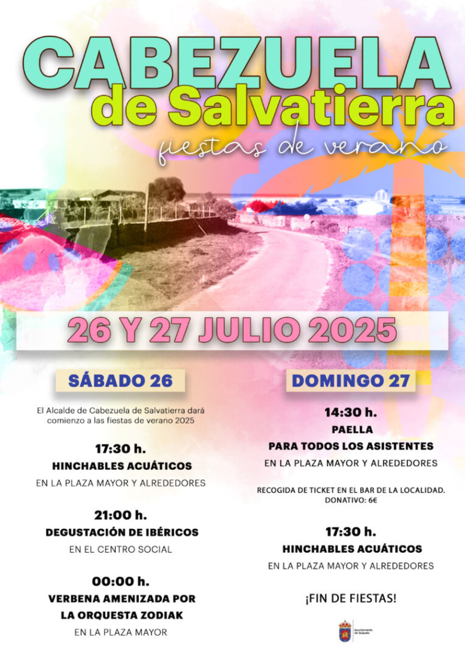 Cartel fiestas de verano de Cabezuela de Salvatierra Cartel fiestas de verano de Cabezuela de Salvatierra