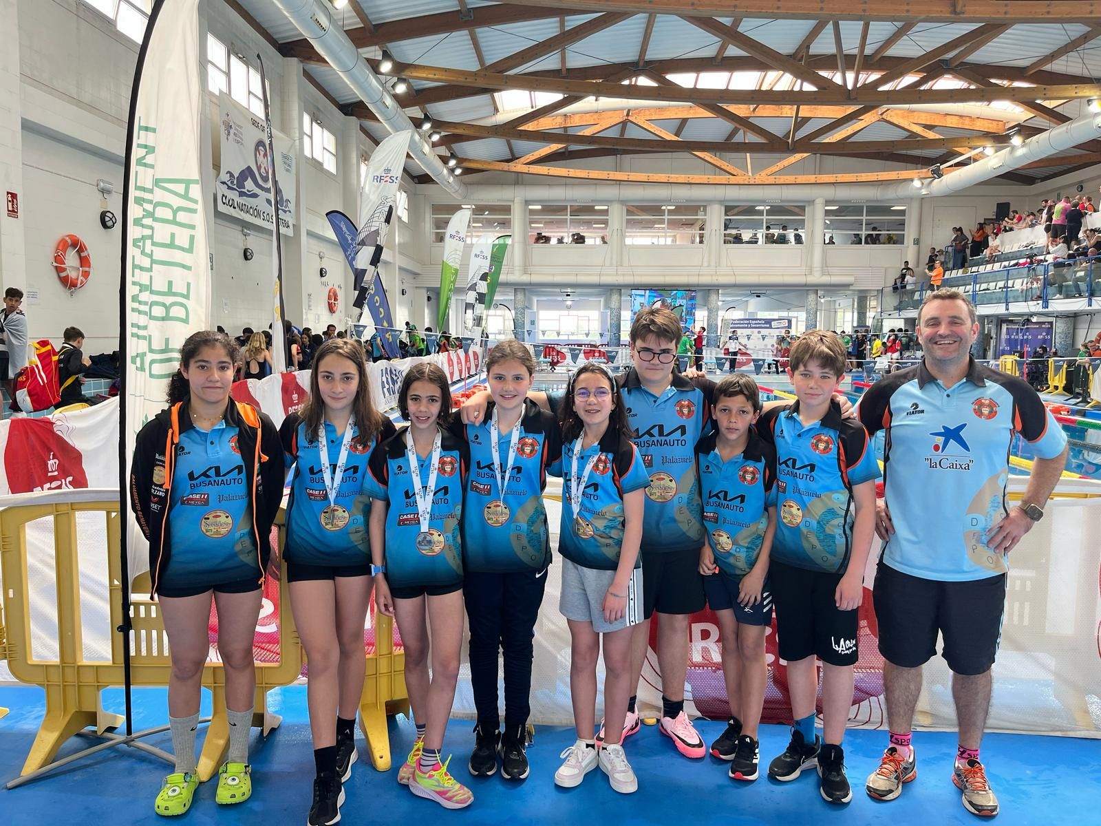 Benavente brilla en el Nacional de Socorrismo: Paula Martínez y el equipo infantil femenino, subcampeonas de España