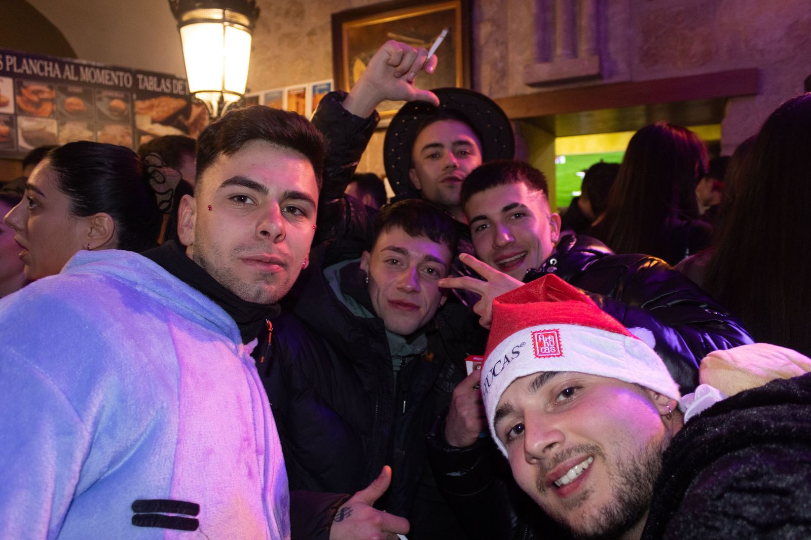 Salamanca de noche, sábado del Carnaval del Toro de Ciudad Rodrigo