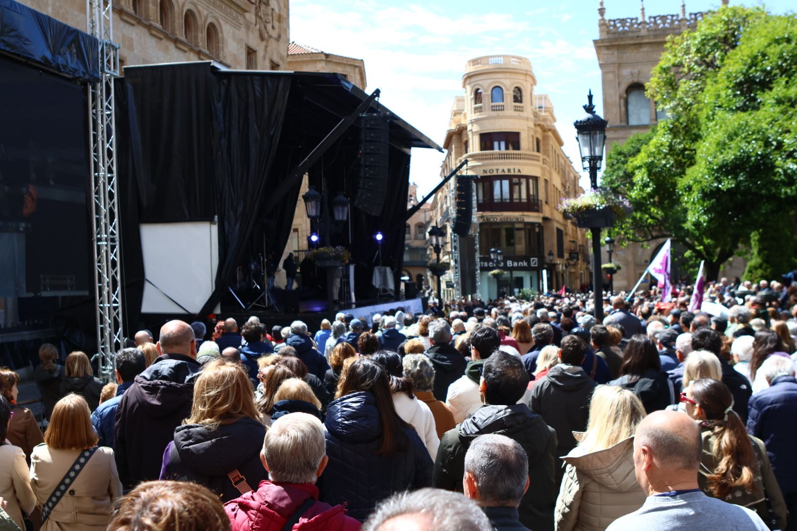 Así se ha vivido, en imágenes, la protesta que clama mejores conexiones ferroviarias en Salamanca