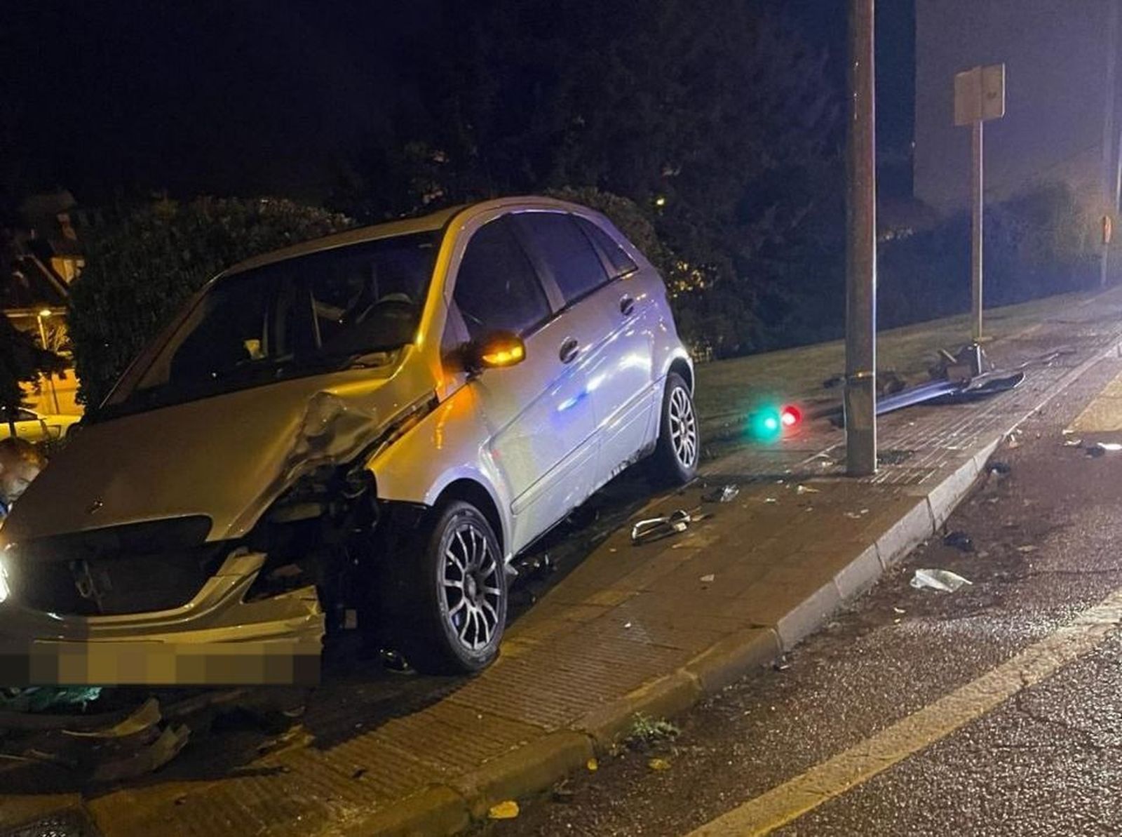 Imagen del coche siniestrado Foto: R.Z