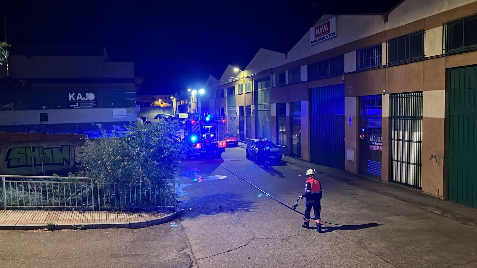 Susto por un incendio al lado del supermercado Lupa de Jesús Arambarri Susto por un incendio al lado del supermercado Lupa de Jesús Arambarri
