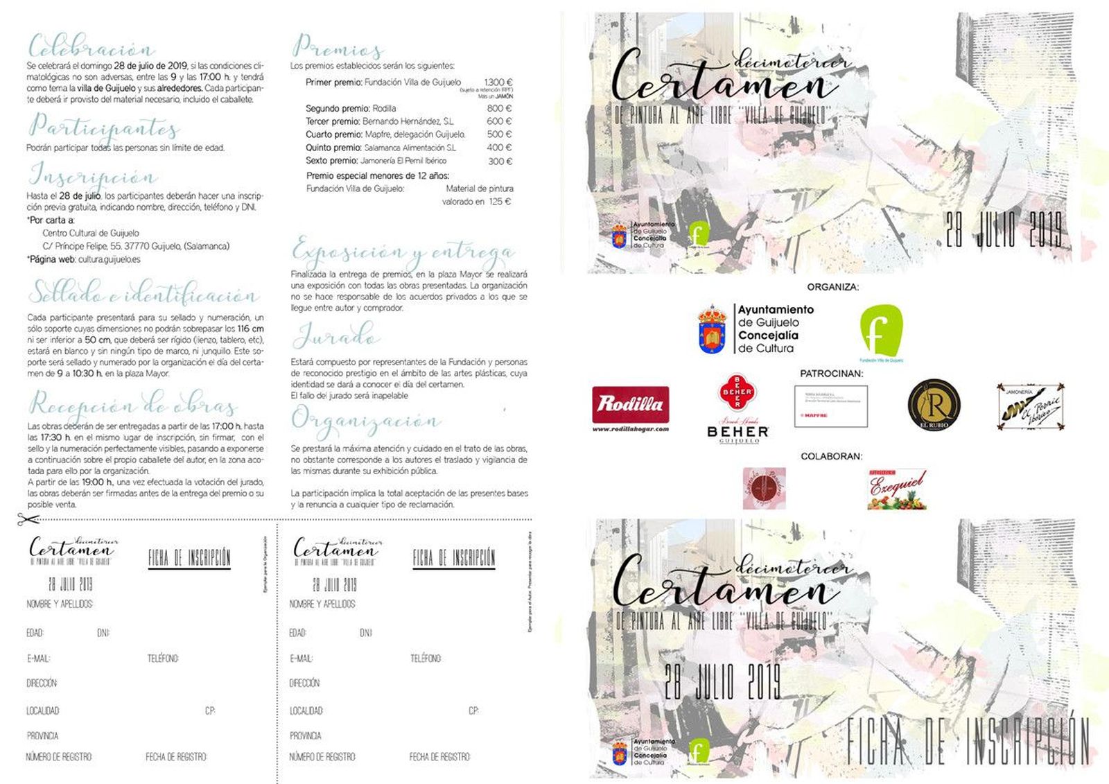 XIII certamen de pintura al aire libre 2019 bases