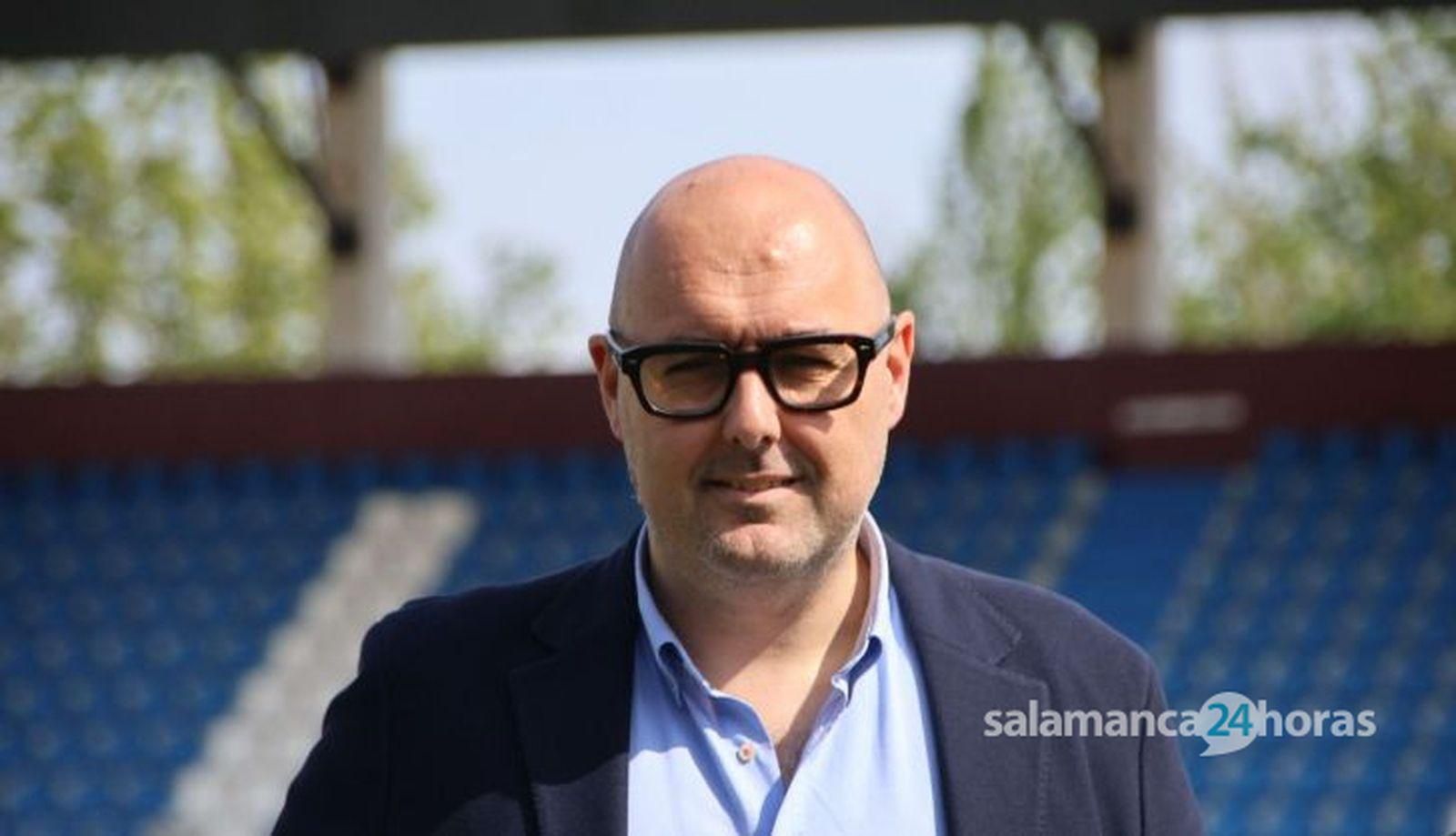 David Alonso Mata, en la presentación como director general de Unionistas de Salamanca