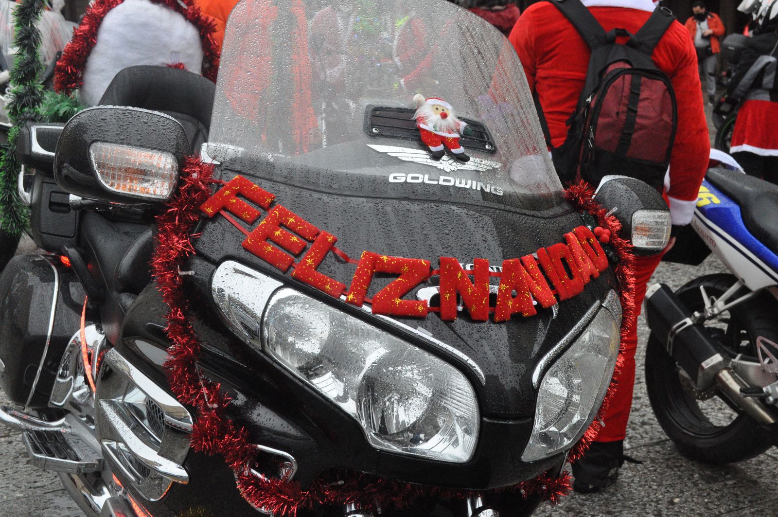 Papanoelada motera. Archivo