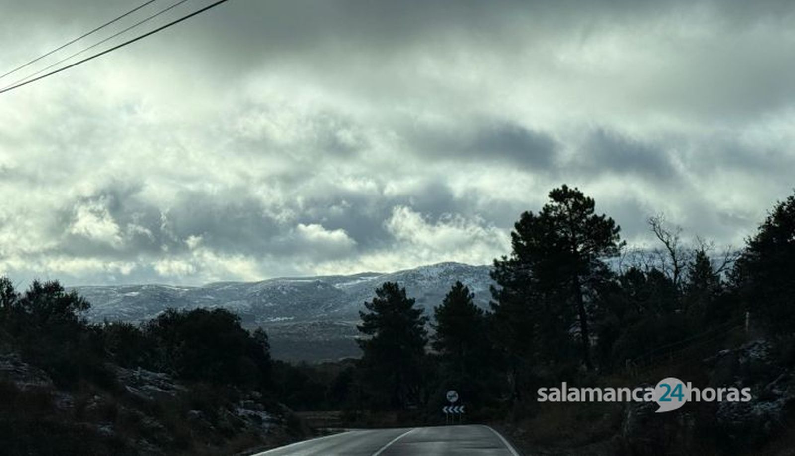 Lluvia y nieve en Cabeza de Béjar en la DSA 170 (1)