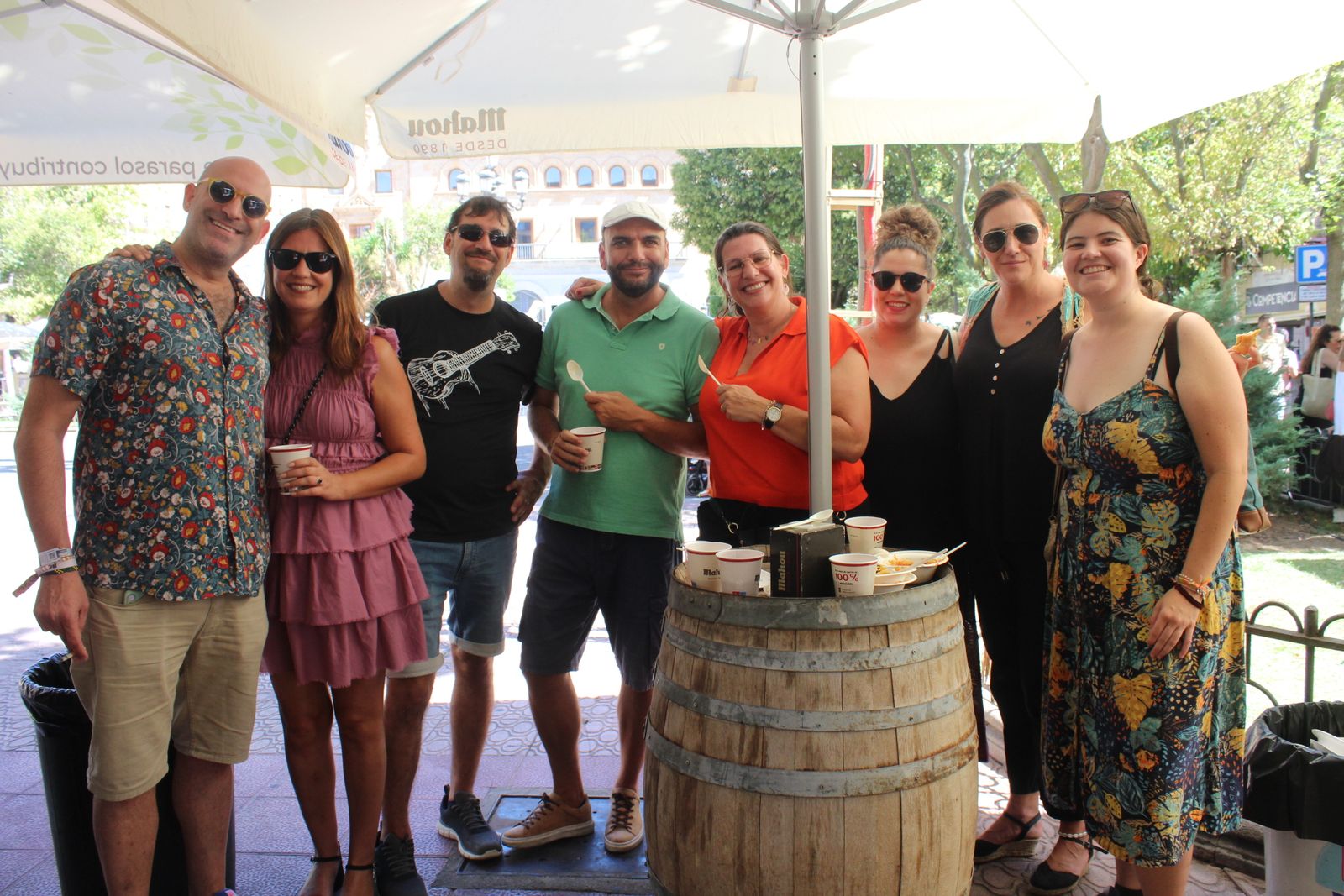 Ambiente en la Feria de Día en el mediodía de este sábado