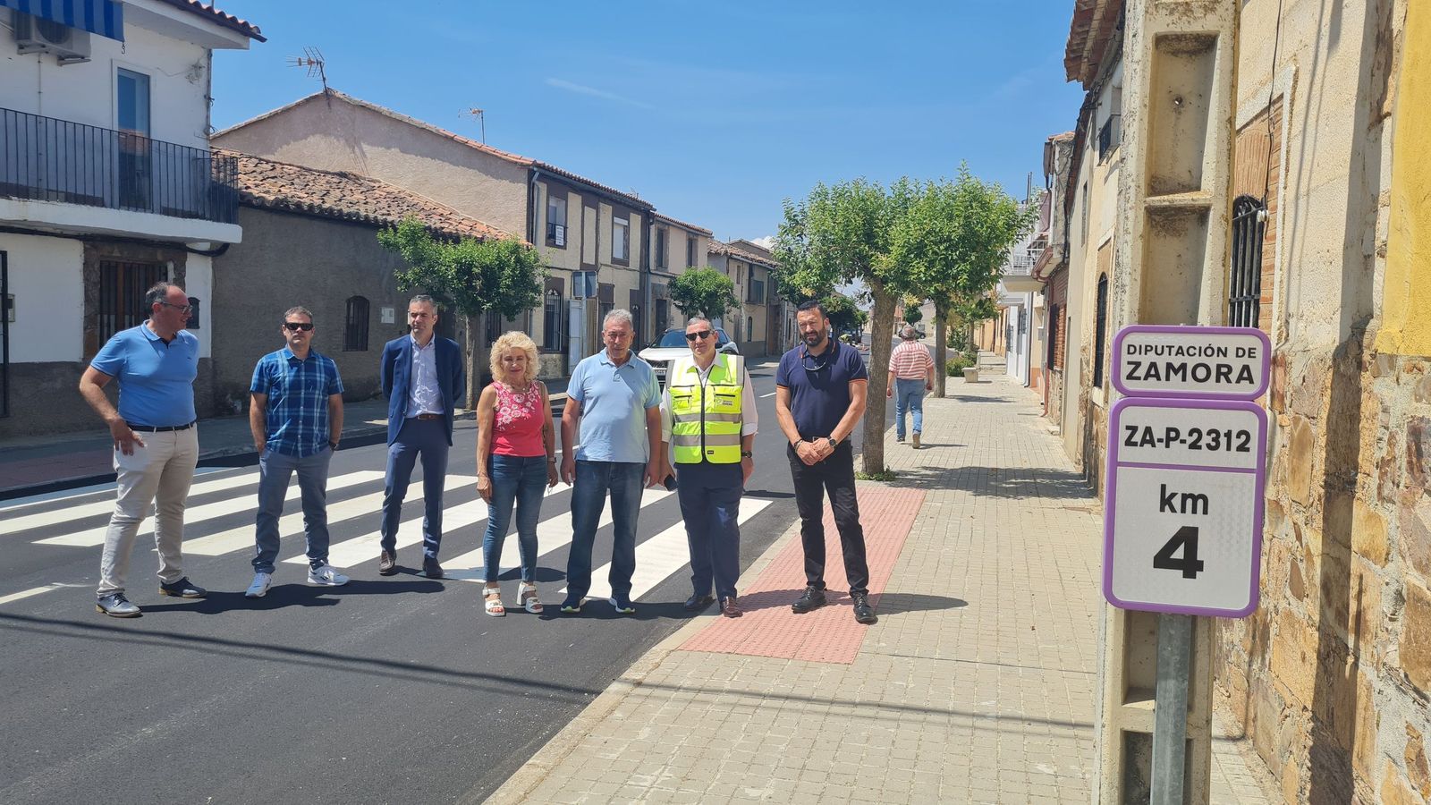 Visita institucional a las travesías de Benegiles y San Cebrián de Castro