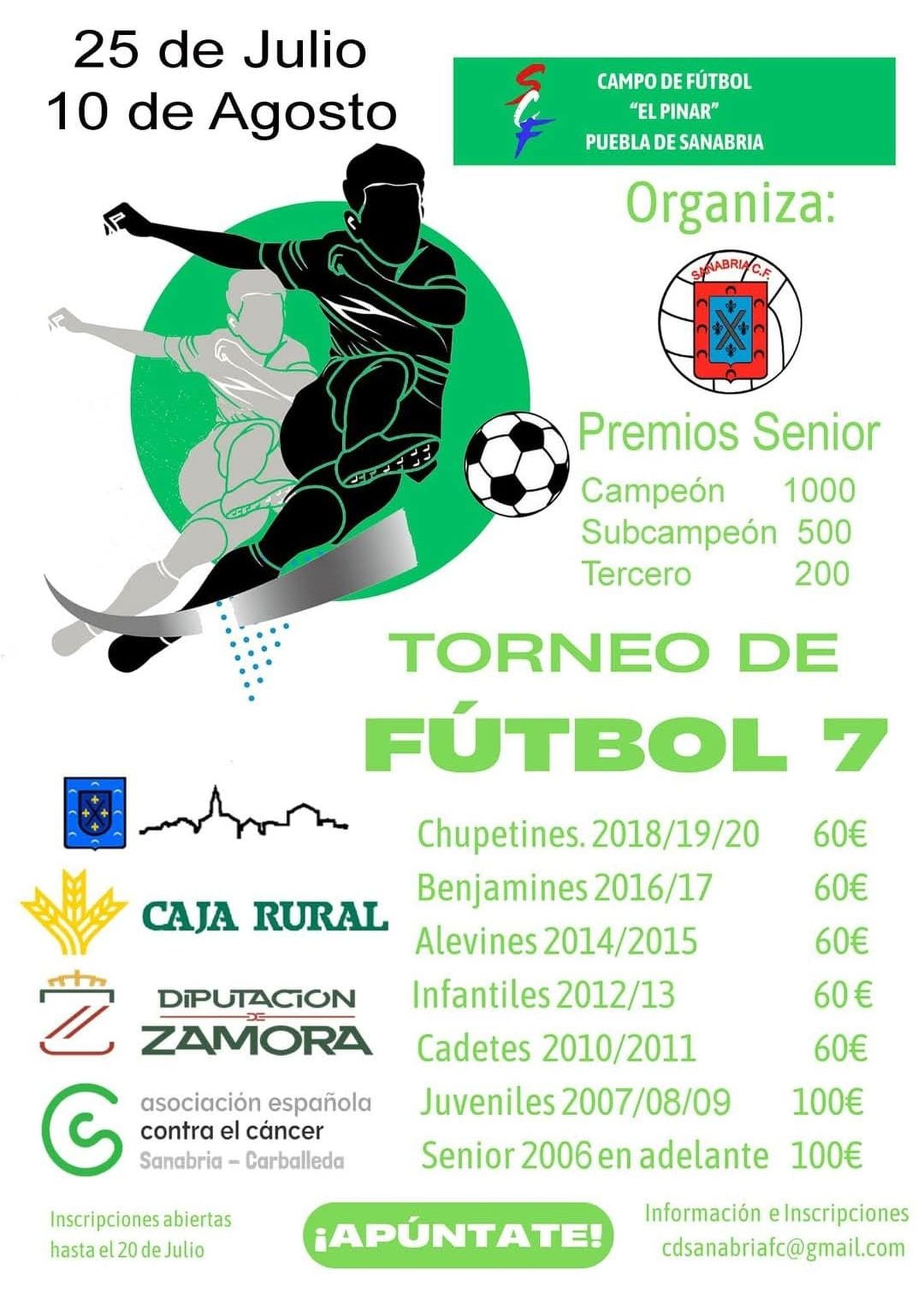 Torneo de fútbol 7 en Puebla de Sanabria