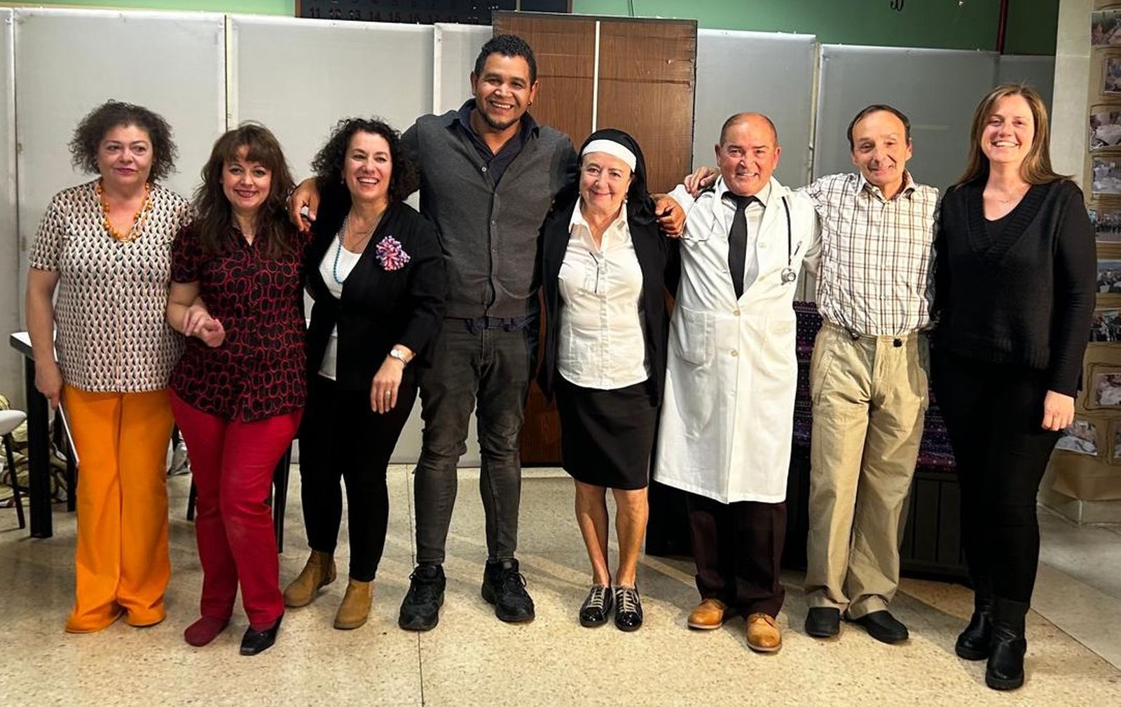 Odra de teatro en el interior del castillo 'Fuera de quicio'