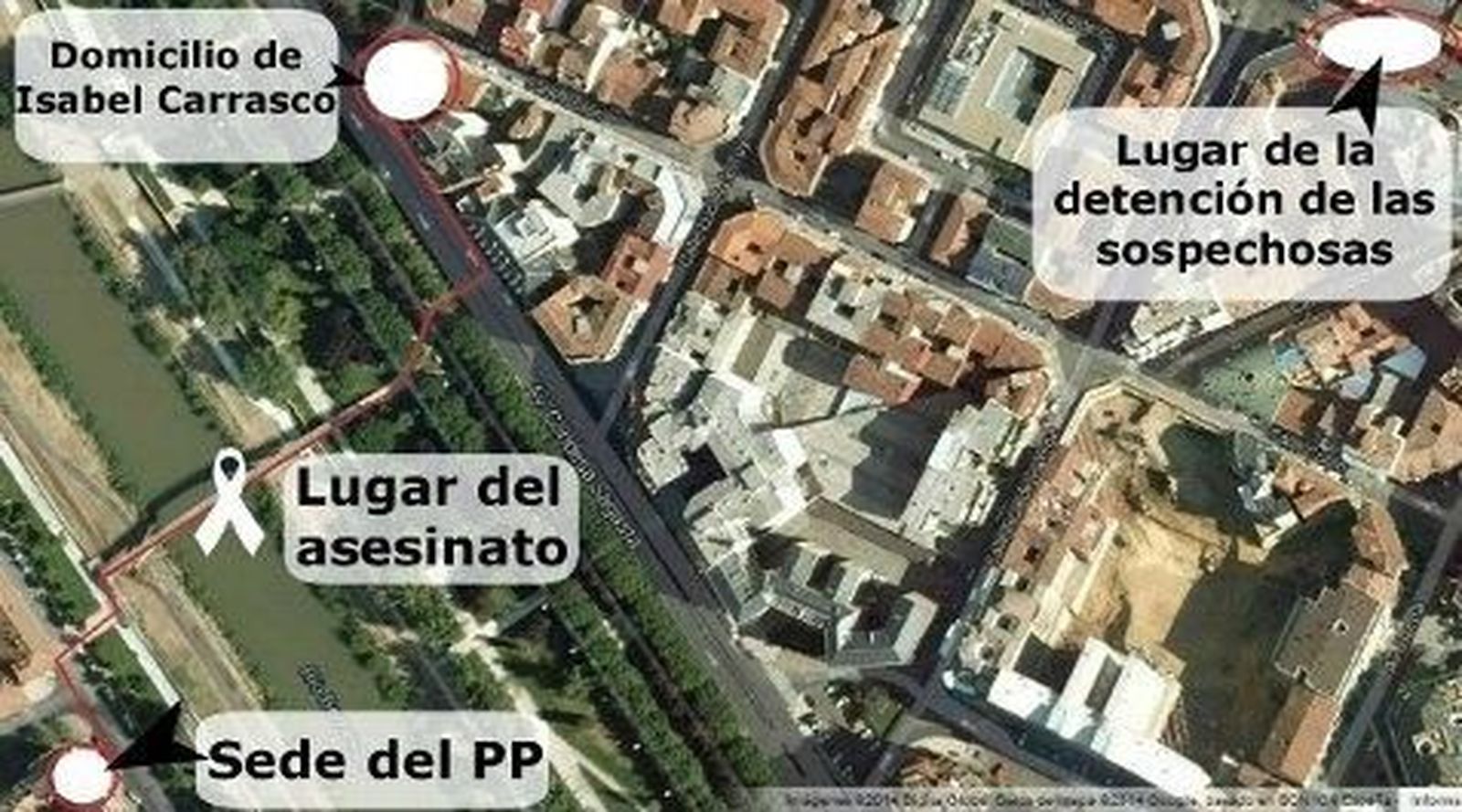 Secuencia de los hechos del asesinato de Isabel Carrasco