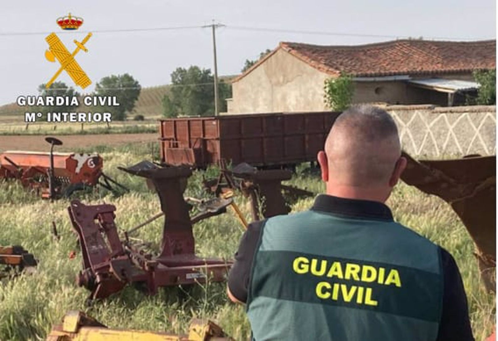 La Guardia Civil investiga a dos residentes en Salamanca por el robo de material agrícola