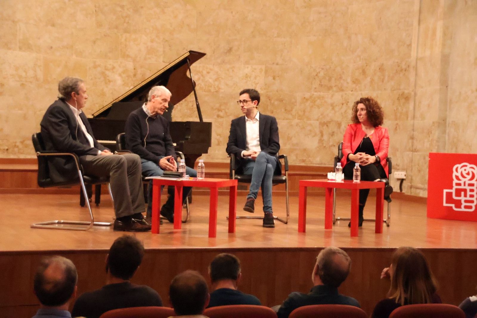 De izquierda a derecha: Pedro Pérez, Jesús Málaga, José Luis Mateos y Elvira Sánchez | Foto: Andrea M.