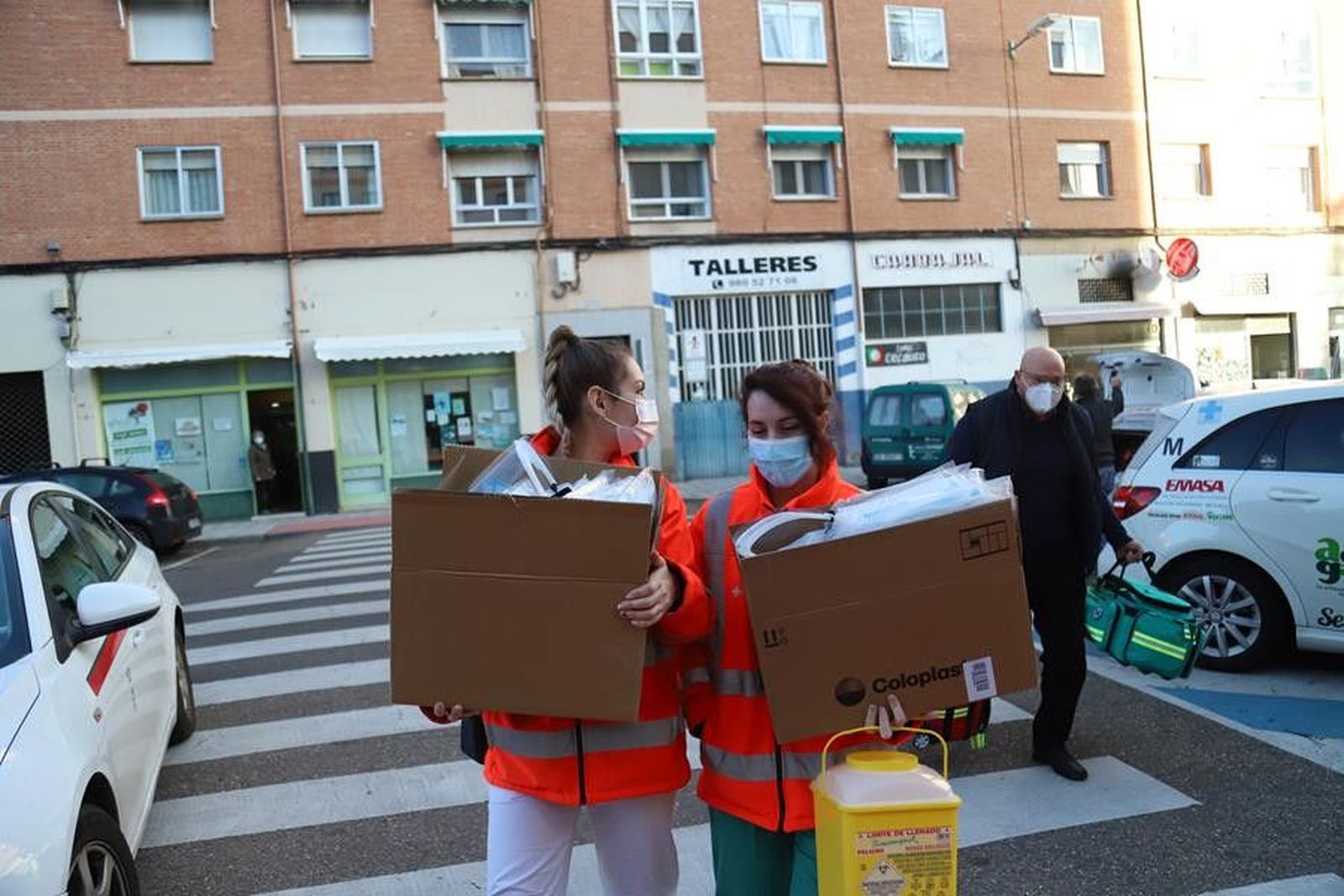 Material sanitario repartido durante la pandemia