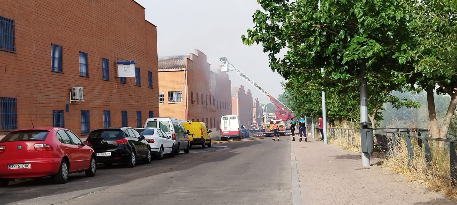 Incendio en la calle Río Carrión