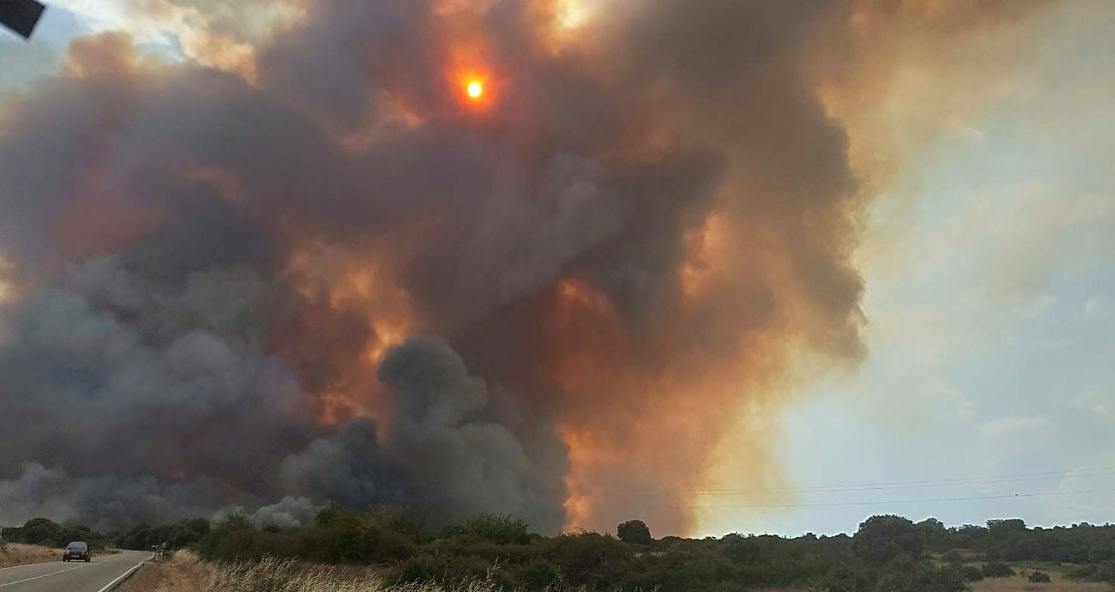 Incendio en Losacio. Foto: Infocyl