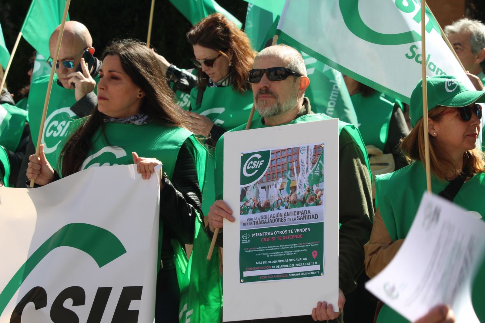 CSIF solicita la jubilación anticipada para los trabajadores sanitarios de Salamanca