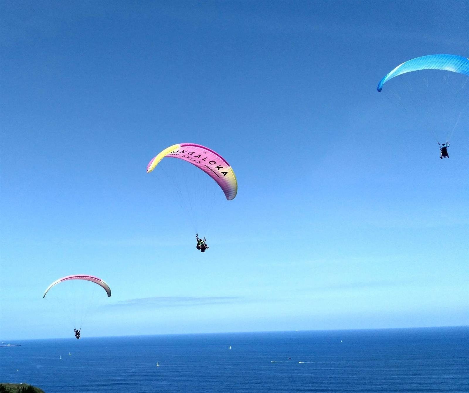 Deportistas profesionales realizando parapente | EuropaPress