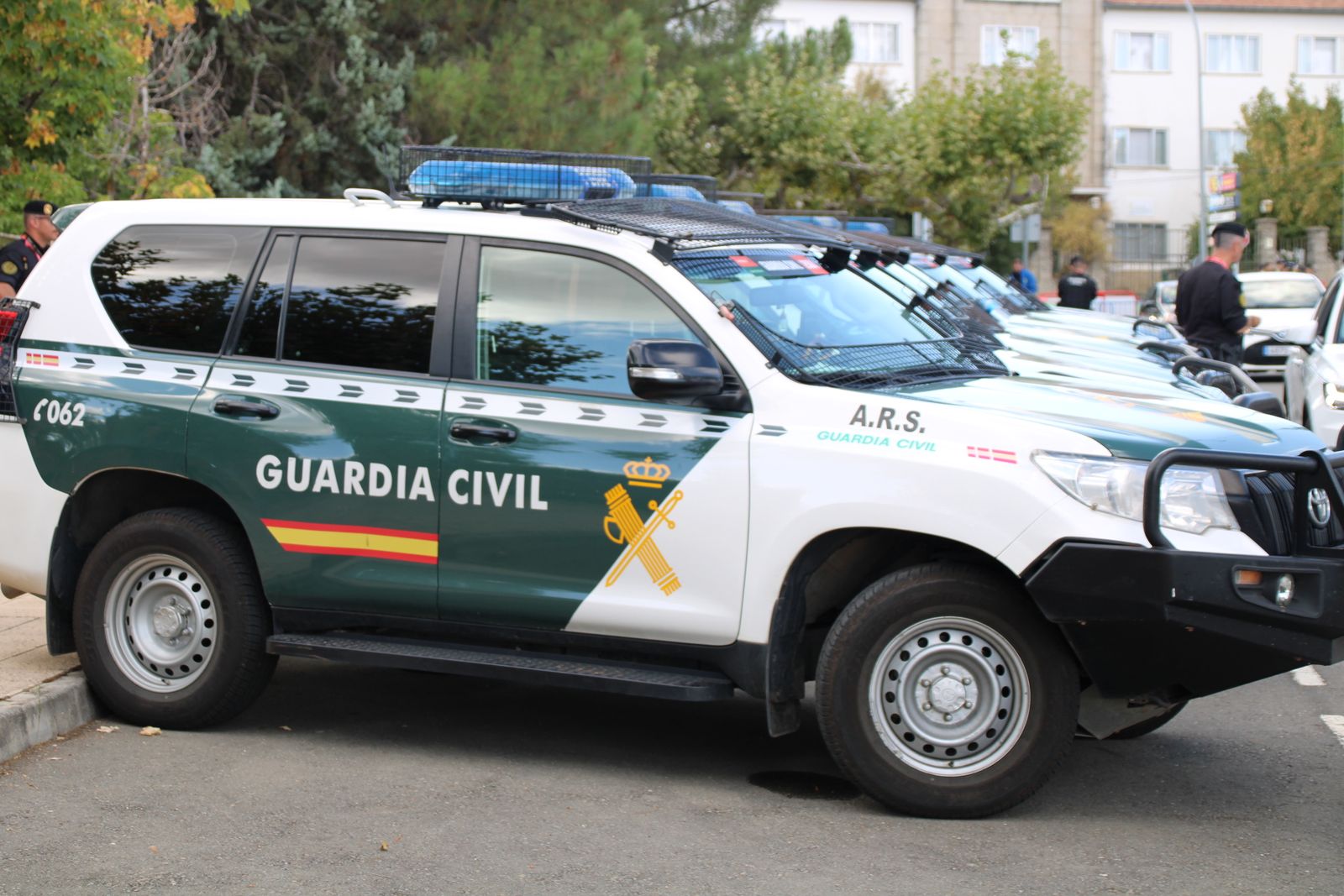 Así es el dispositivo de seguridad de la Guardia Civil en una etapa de La Vuelta