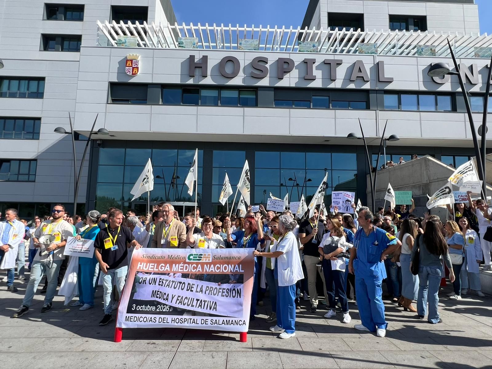 Huelga de médicos contra el borrador de Estatuto Marco en Salamanca 3 de octubre