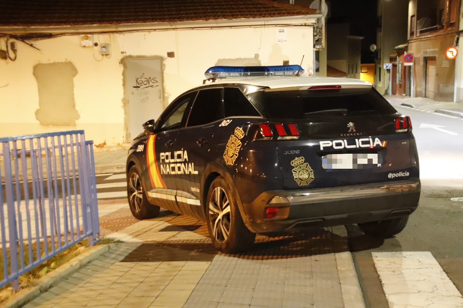 Foto de archivo de una movilización policial en Pizarrales. Fotos S24H