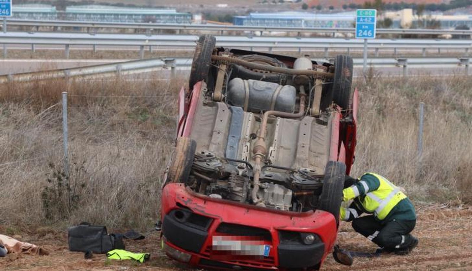 Accidente autovía A 62 