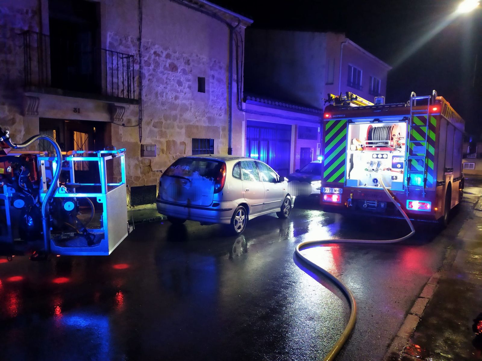 Incendio en una vivienda de Corrales del Vino este pasado viernes