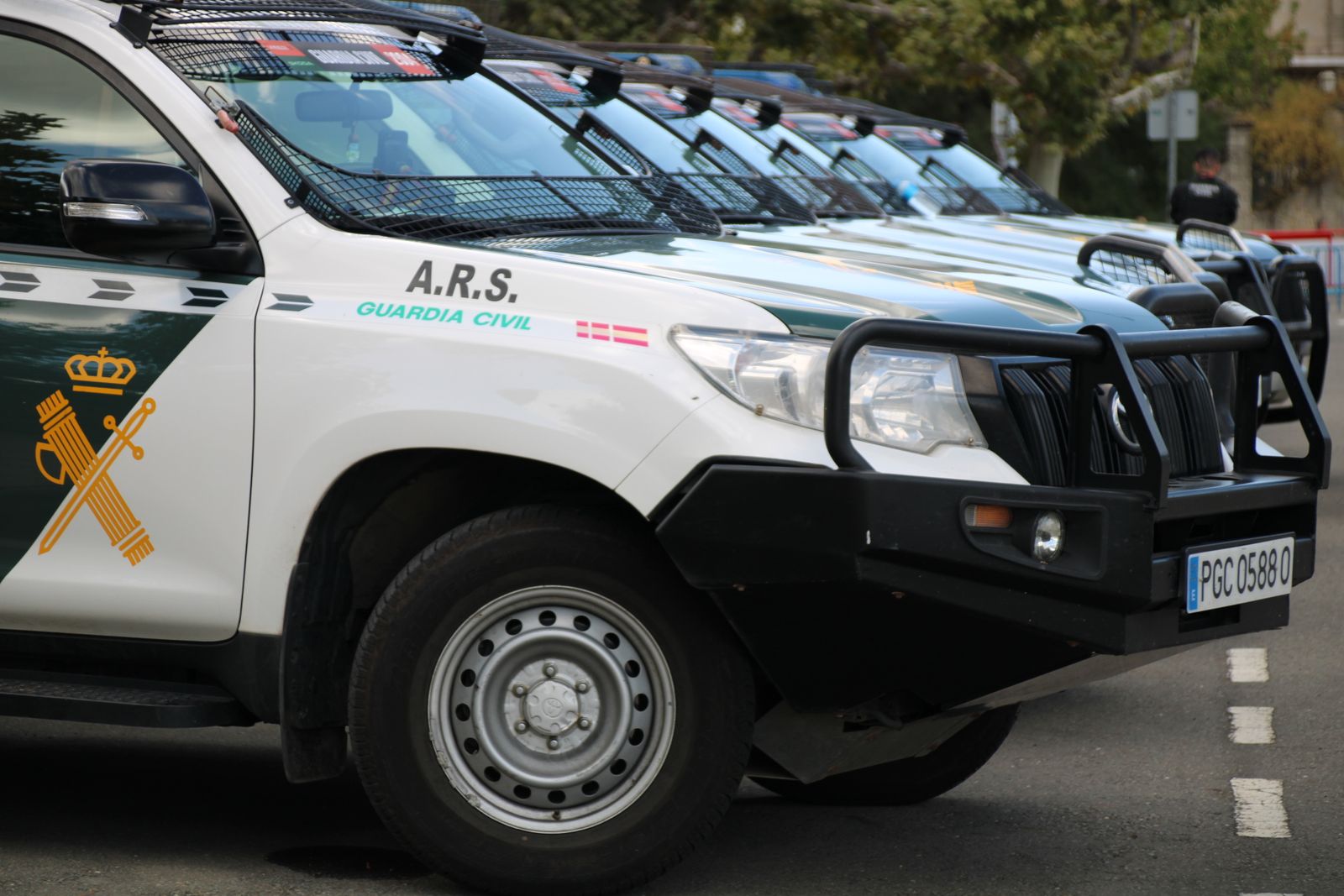 Así es el dispositivo de seguridad de la Guardia Civil en una etapa de La Vuelta