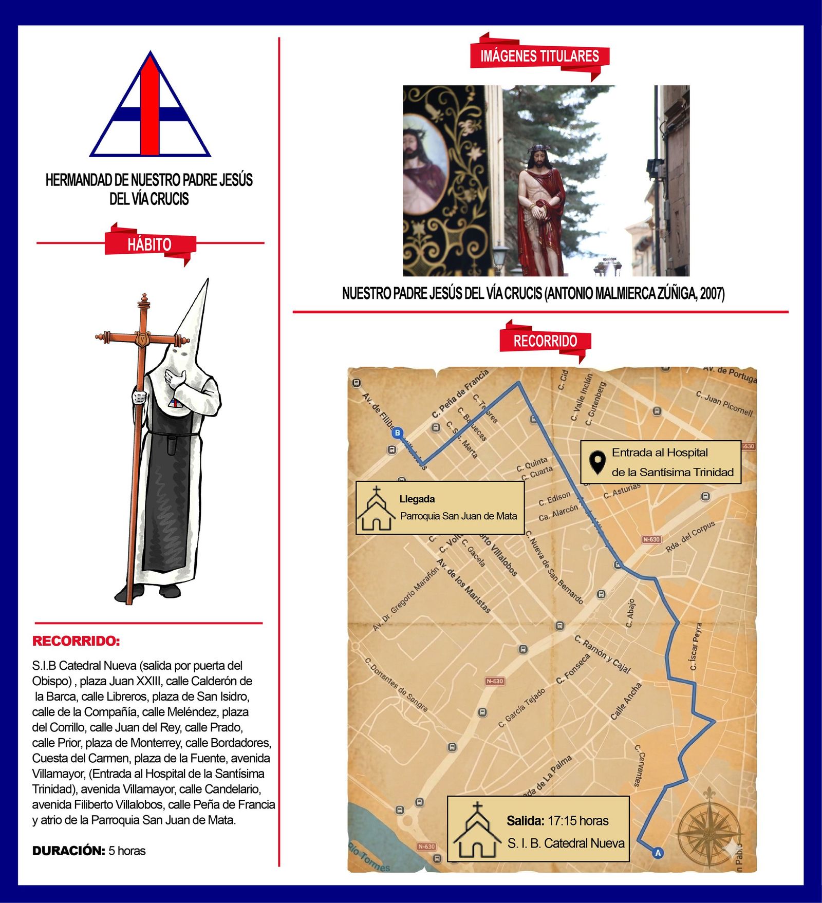 Infografía del Vía Crucis