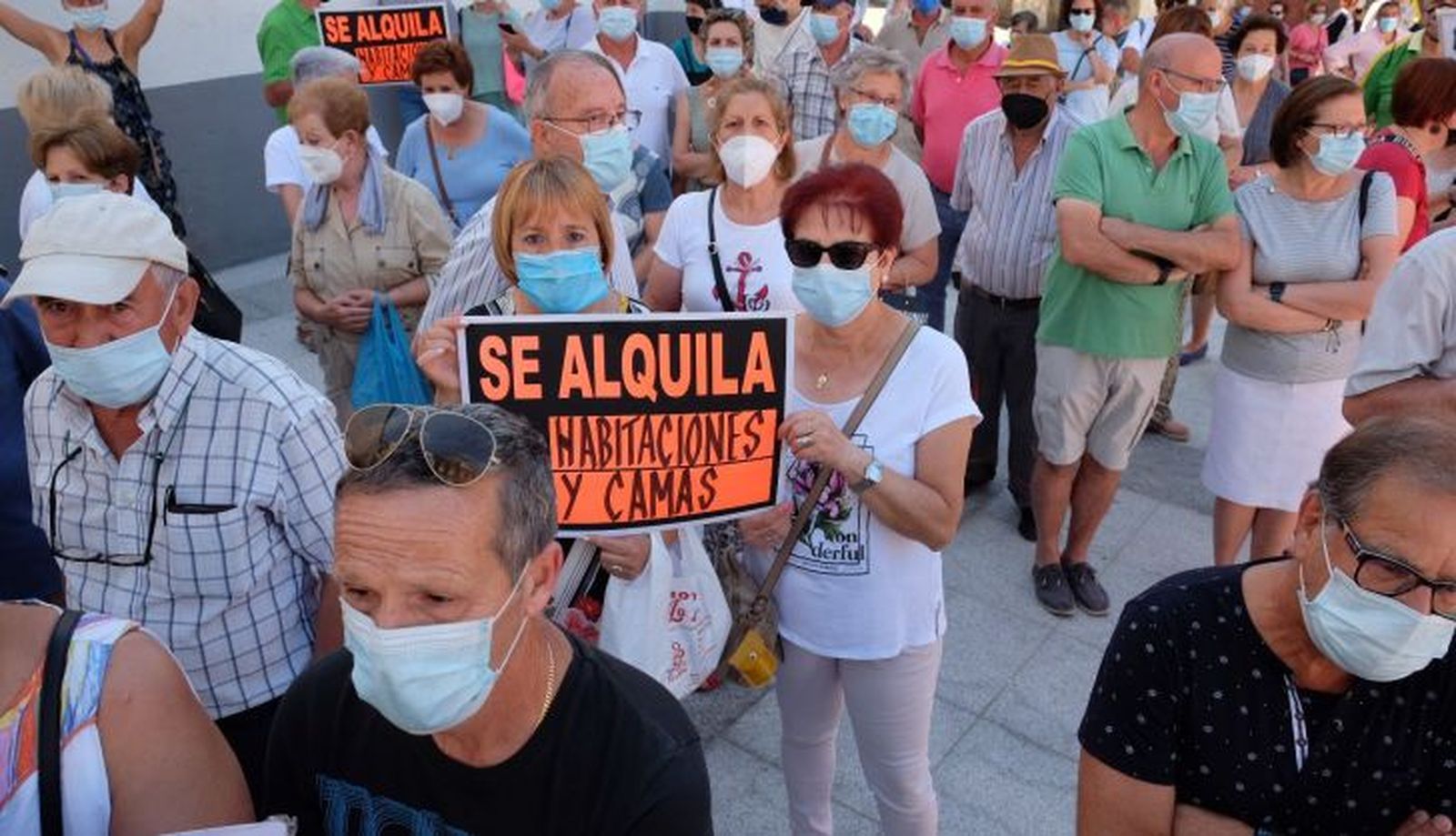 Protestas de los vecinos de Béjar ante Igea