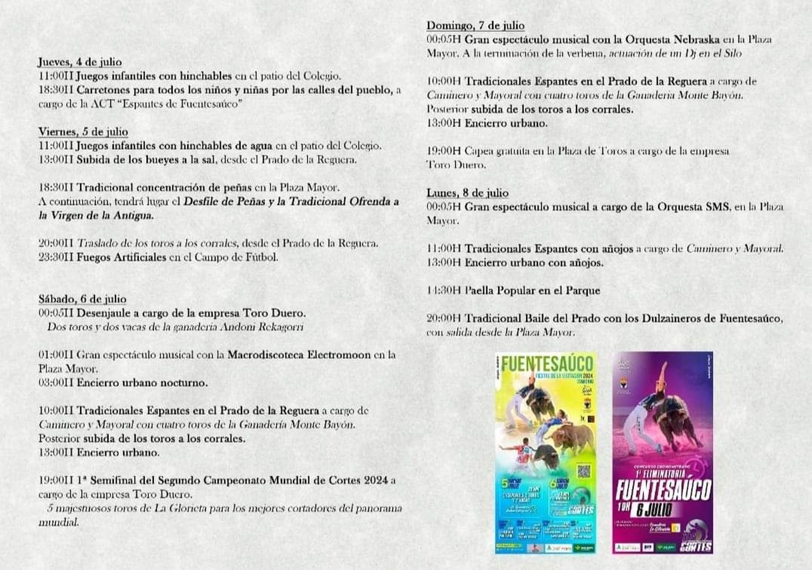 Fiestas de la Visitación en Fuentesaúco.