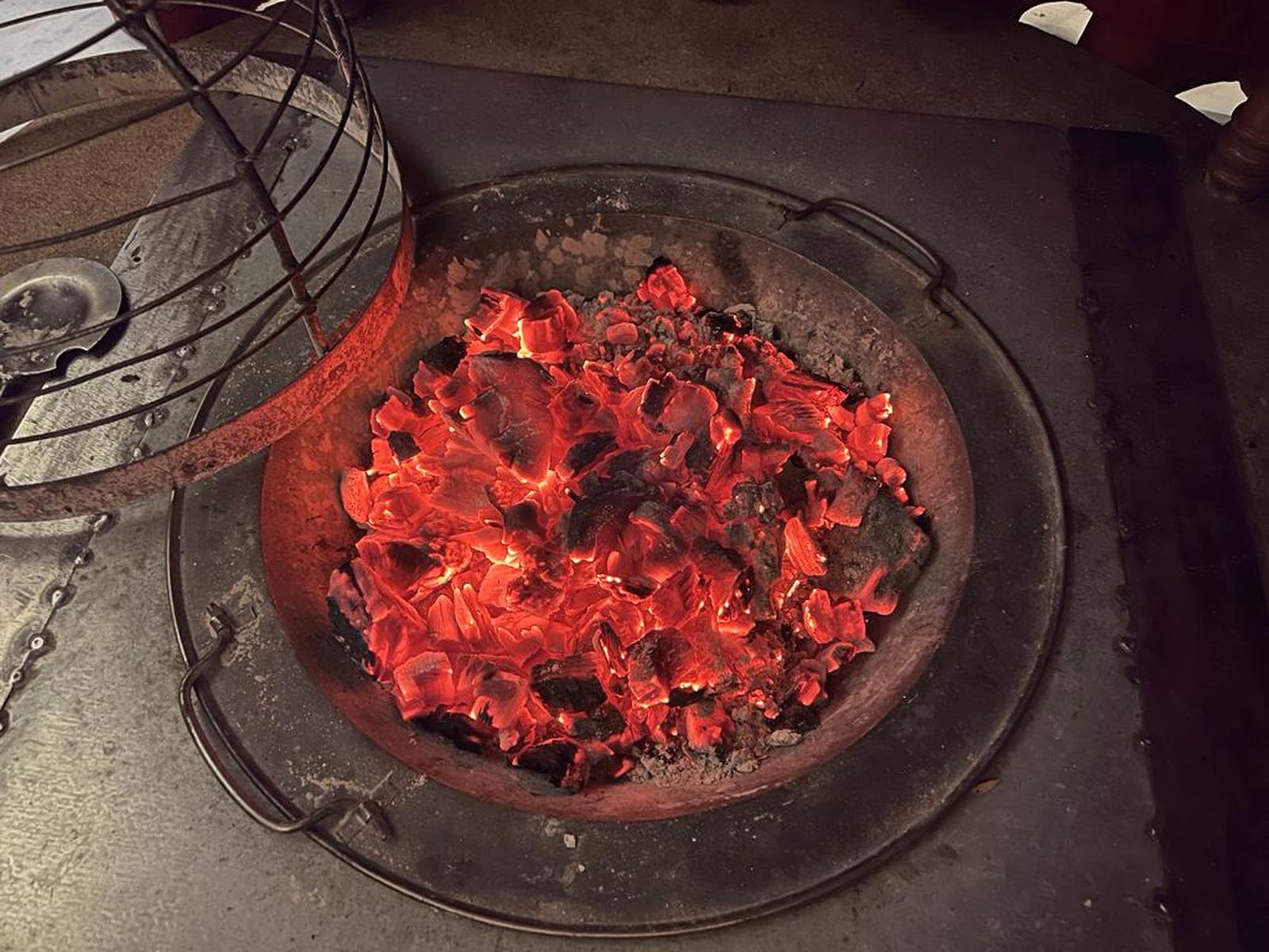 Brasero de cisco en casa. Foto S24H