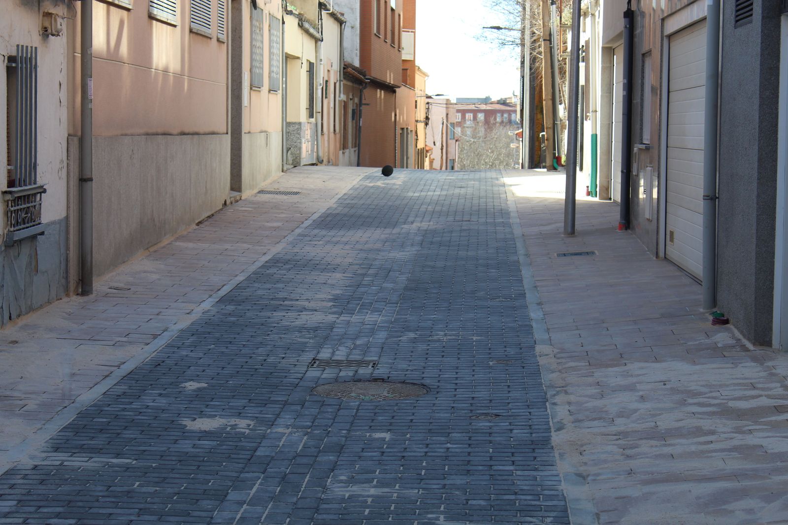 Saneamiento de la calle Santa Rita, en el barrio Blanco Saneamiento de la calle Santa Rita, en el barrio Blanco
