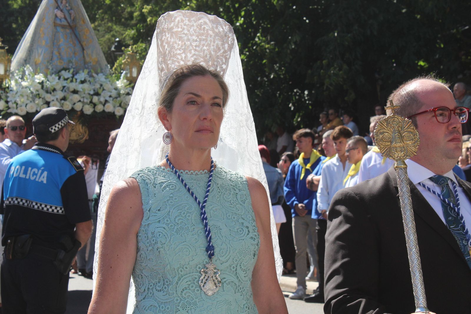 Béjar, misa y procesión en el santuario de Nuestra Señora del Castañar