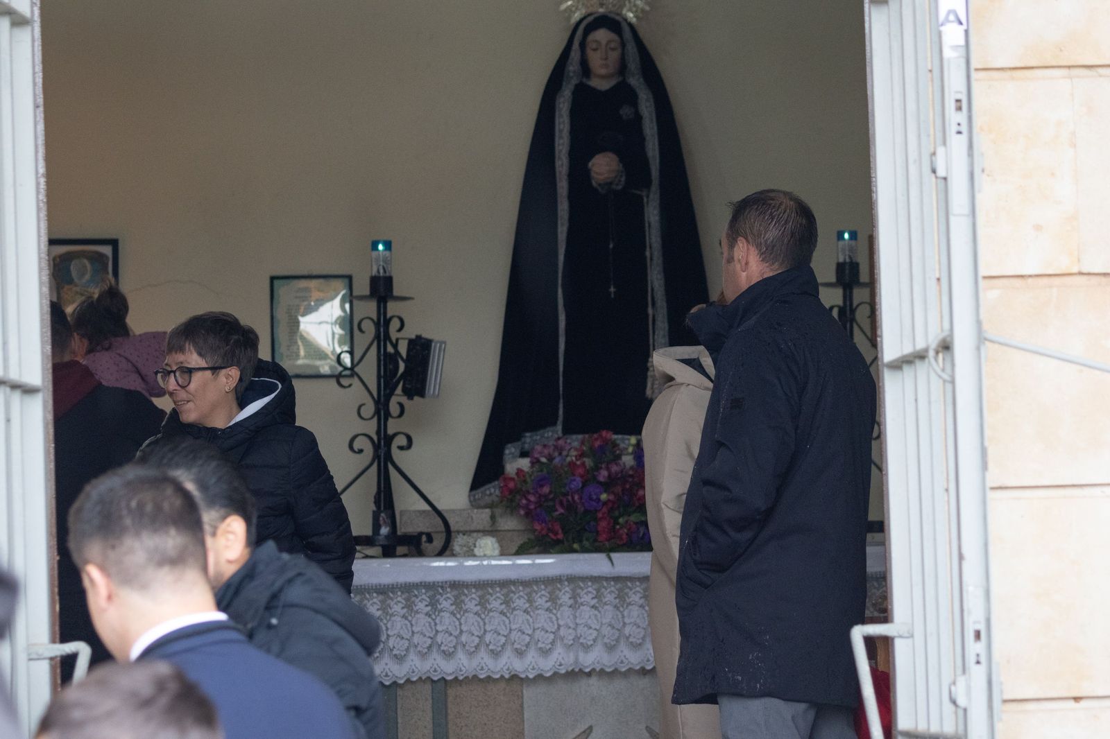 Lluviosa mañana de todos los santos en el Cementerio San Carlos Borromeo de Salamanca