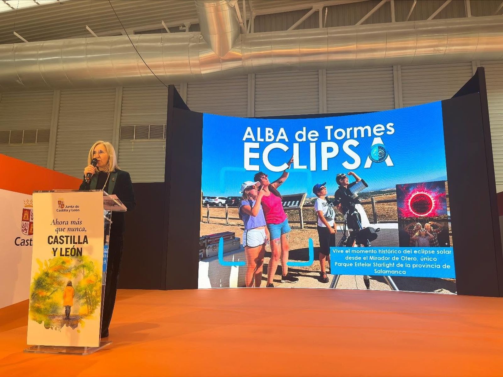 Concepción Miguélez presenta el mirador para el eclipse de 2026