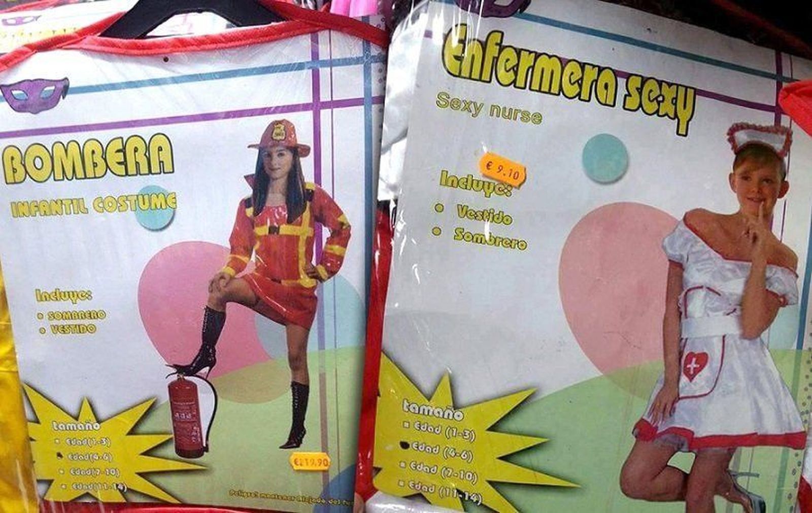 Polémica por la venta de un disfraz de ‘enfermera sexy’ para niñas de cuatro a seis años