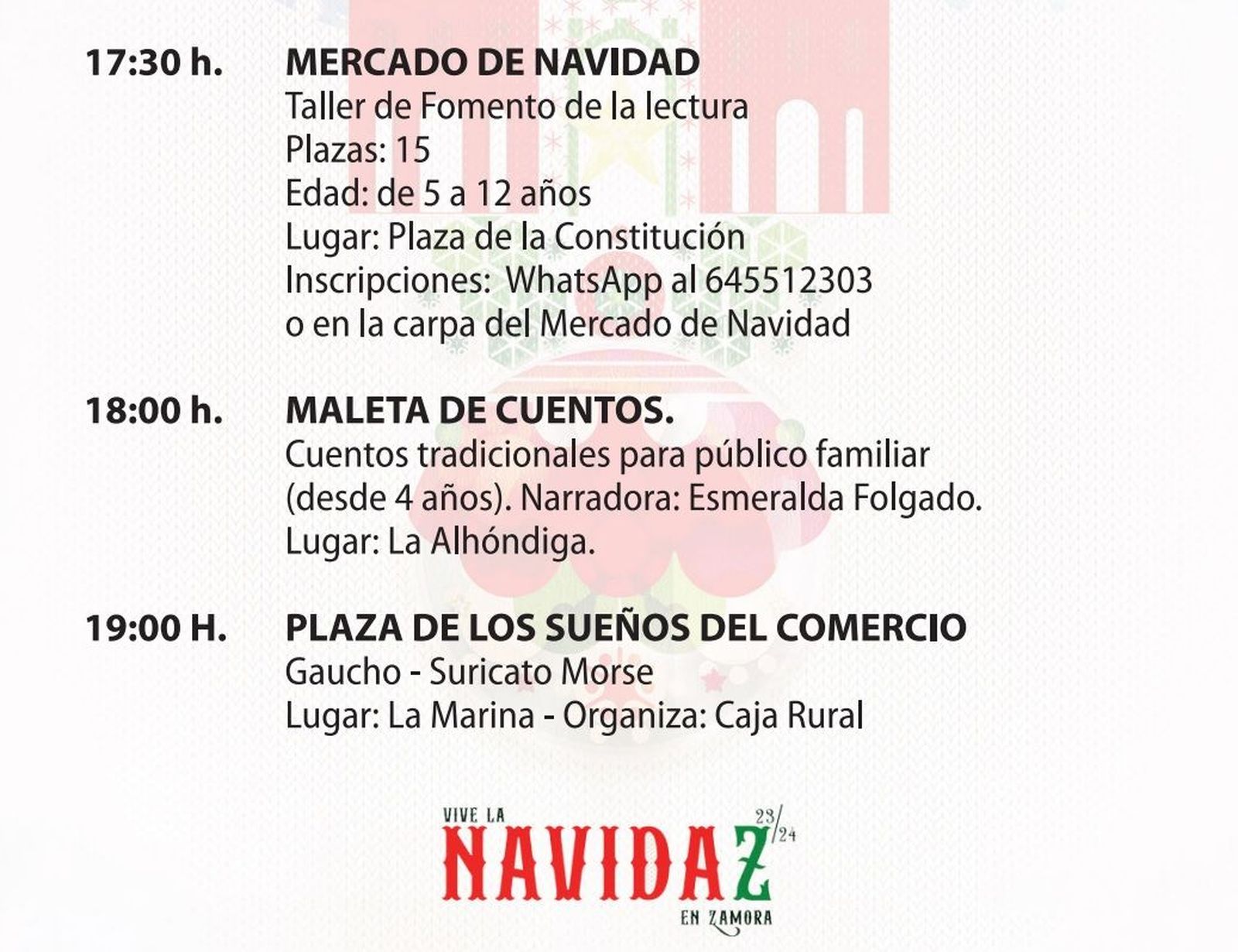 Programa de Navidad 2 de enero