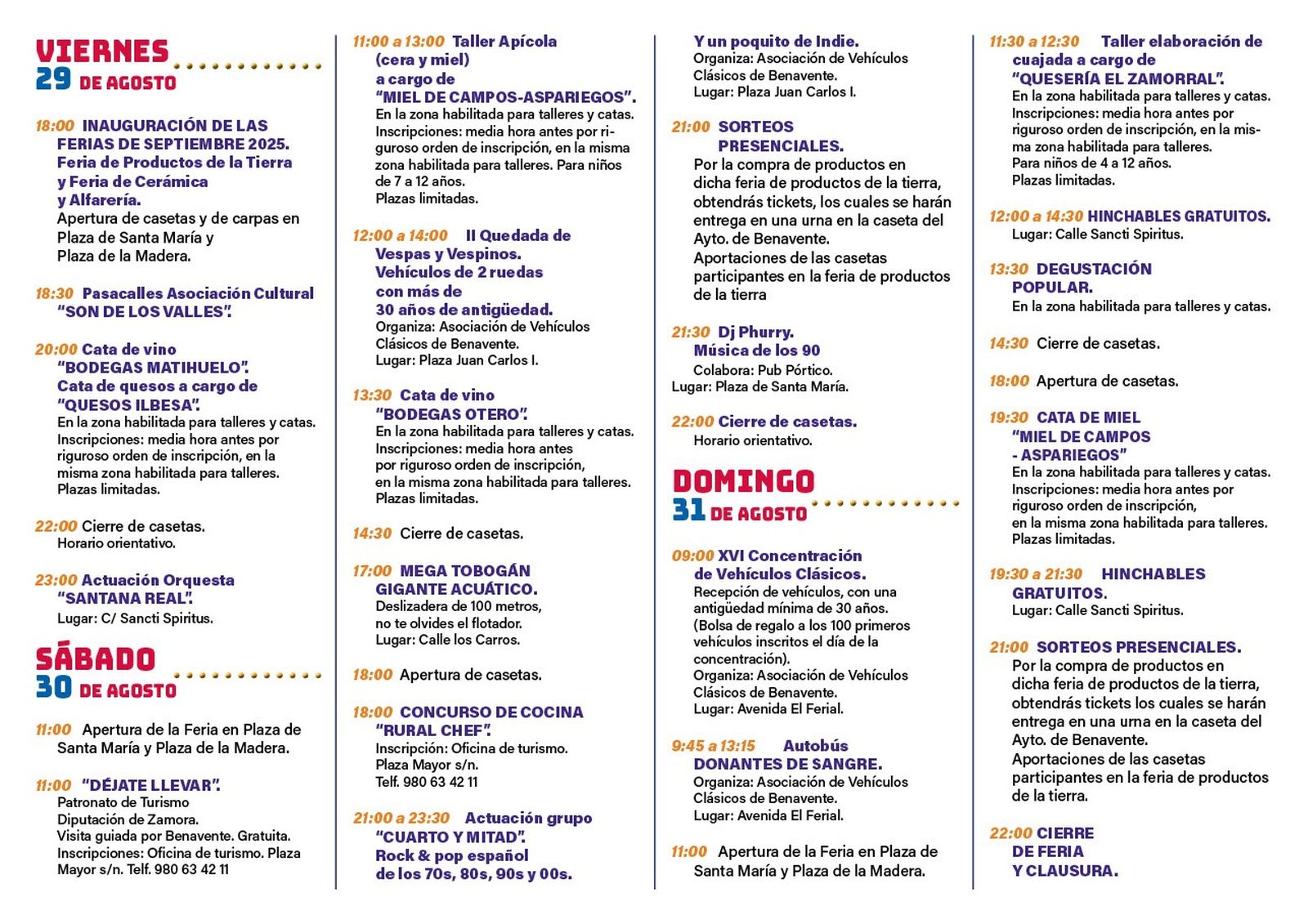 Ferias de Septiembre Benavente