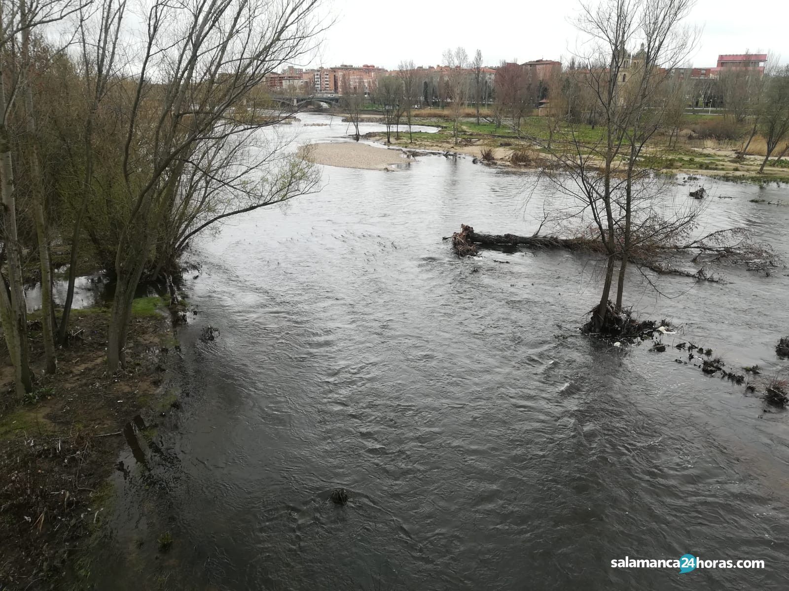 Río Tormes. Foto de archivo
