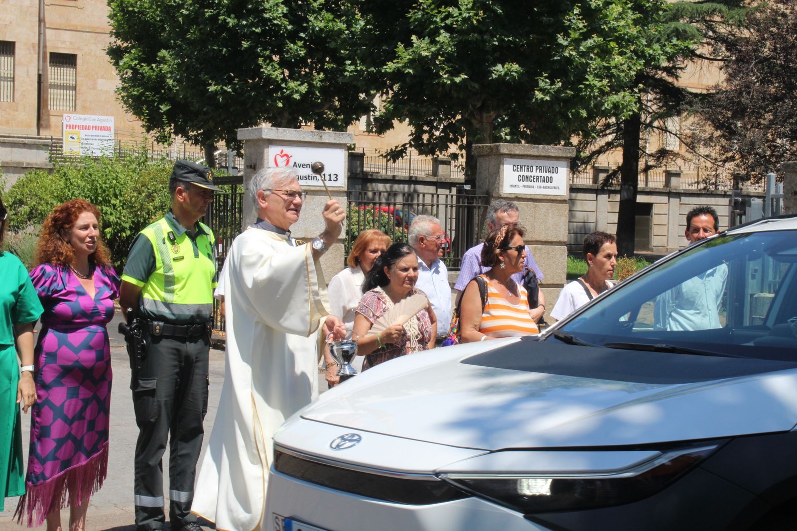 Bendición de vehículos por San Cristóbal 2025 en Salamanca