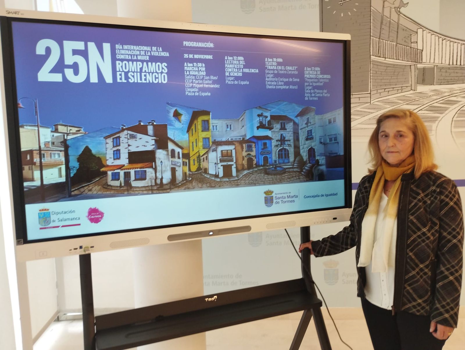 Presentación de la programación por el 25-N en Santa Marta de Tormes