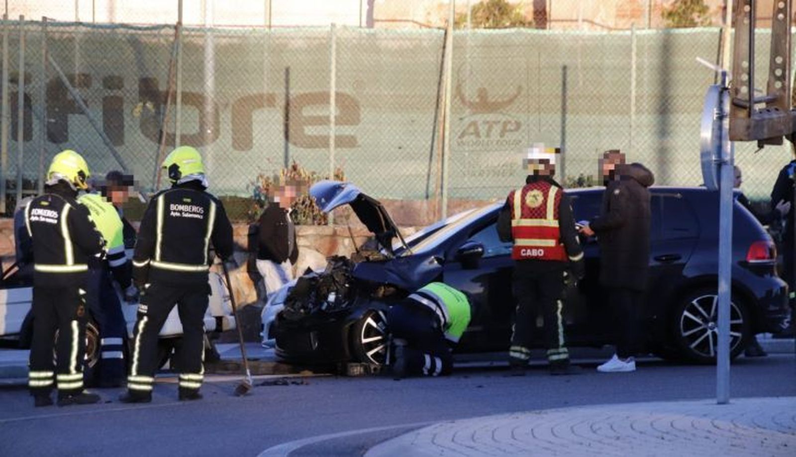 Accidente entre tres vehículos en Joaquín Rodrigo Rodrigo y Maestro Guridi