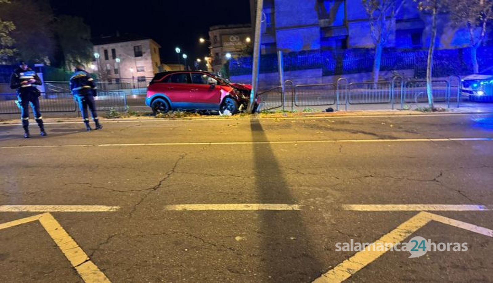 Choque en el paseo de San Vicente 