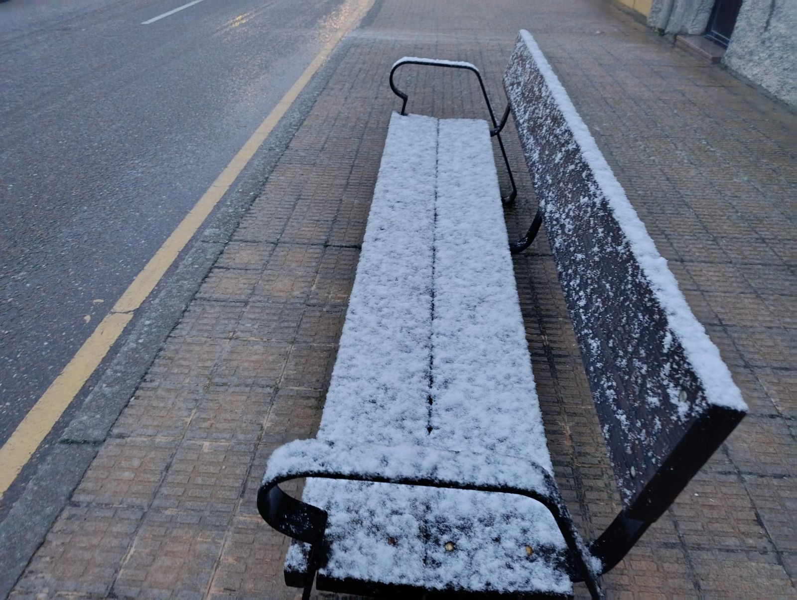 Nieve en Zamora capital este miércoles