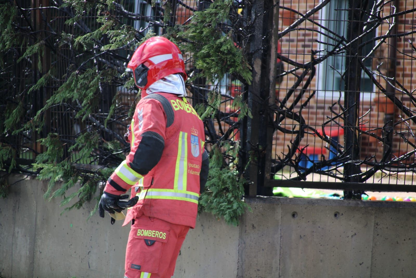 Incendio en una casa de Villamayor junto al Parque Científico