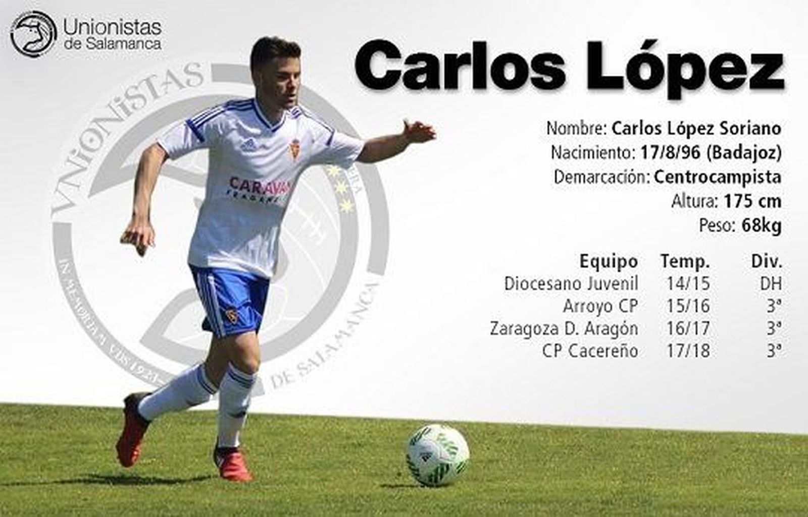 Carlos López, nuevo fichaje de Unionistas